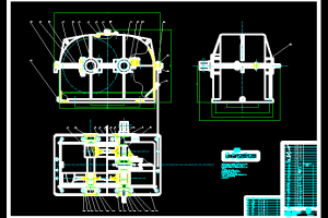 带式运输机传动装置中的同轴式二级圆柱齿轮减速器(论文+DWG图纸)